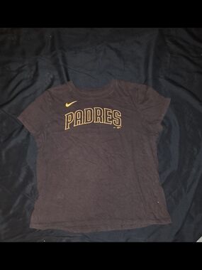 San Diego Padres Kids' Short Sleeve Logo Tee - Brown/Gold